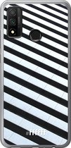 Huawei P Smart (2020) Hoesje Transparant TPU Case - Mono Tiles #ffffff