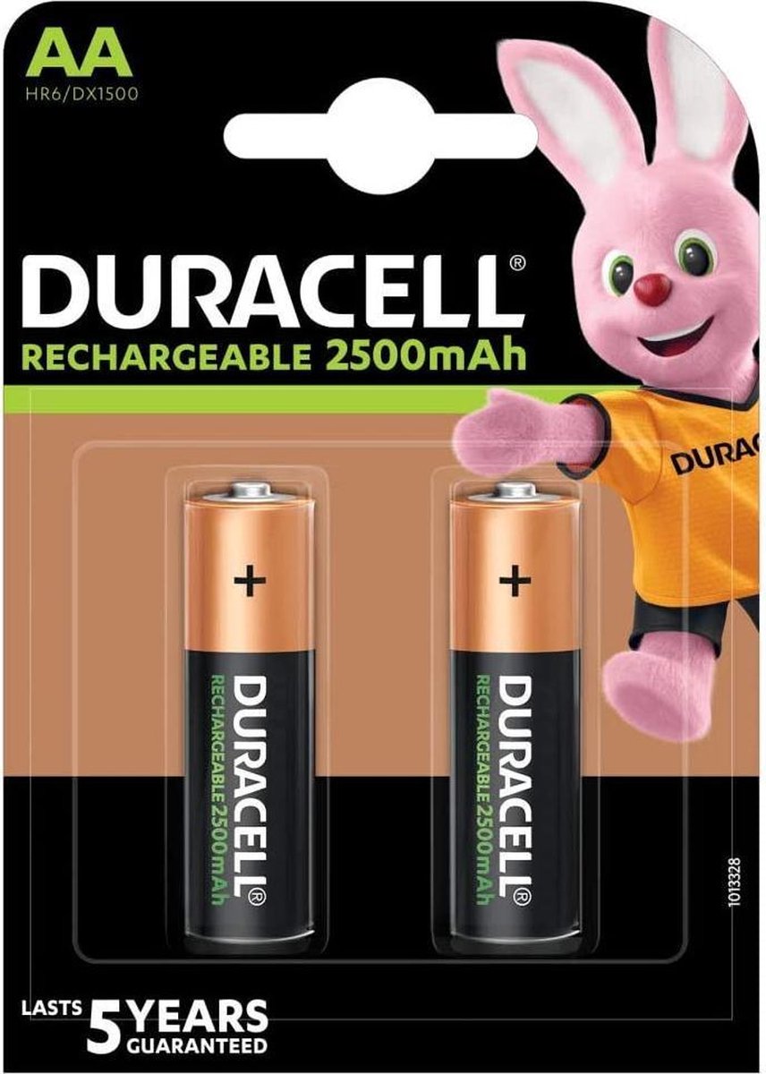 Duracell AA Oplaadbare Batterijen - 2500 mAh - 2 stuks - Duracell