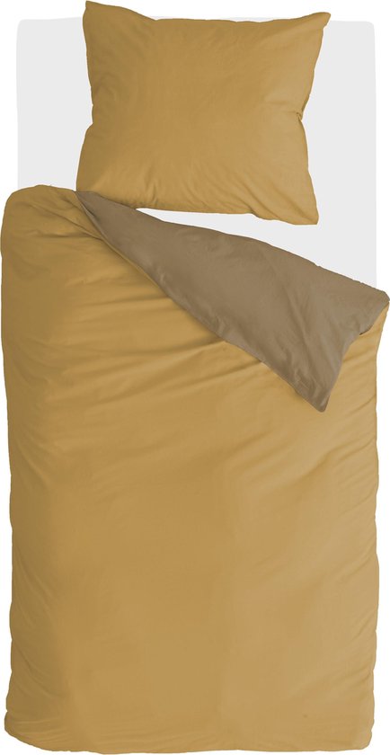 Housse de couette Side Way - Jaune moutarde - Byrklund - Simple 140x220 cm - Coton