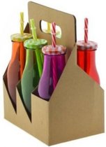 Set van 6 flesjes diverse kleuren