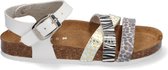 Braqeez Saar Spain Meisjes Sandalen - Wit/Print - Leer - Gesp