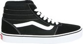 Vans Youth Ward Hi Sneakers - (Suede/Canvas)Black/White - Maat 38