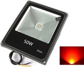 LED Bouwlamp Rood - 50 Watt  - Plat