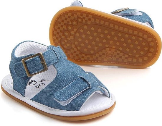Perioperatieve periode Recensie ontrouw Jeans look sandalen - Textiel - Maat 18 - Harde zool - 0 tot 6 maanden |  bol.com