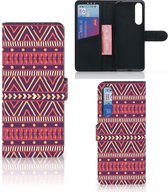 GSM Hoesje Sony Xperia 1 II Bookcase Aztec Purple