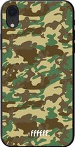 iPhone Xr Hoesje TPU Case - Jungle Camouflage #ffffff