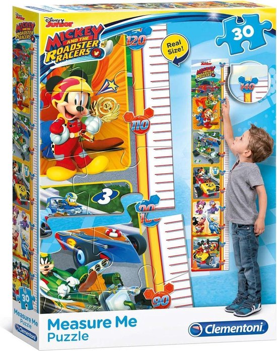 Clementoni Puzzel Meetlat Mickey Roadster Racers 30 Stukjes | bol