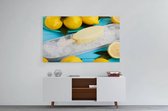 Schilderij - Ice cream made from lemon — 90x60 cm