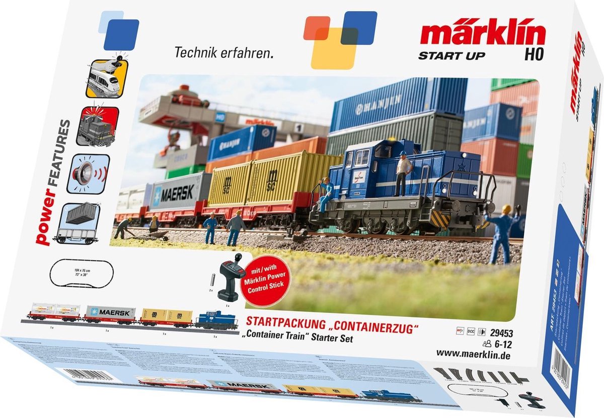 Marklin Treinset Containertrein H0 Junior 190 Cm 33-delig | bol.com