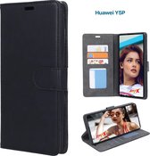 EmpX Telefoonhoesje - Book Case - Geschikt Voor Huawei Y5p - Zwart