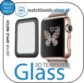38mm full Cover 3D Tempered Glass Screen Protector For Apple watch / iWatch 1 black edge Watchbands-shop.nl