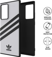 Samsung Galaxy Note20 Hoesje - adidas OR - Moulded PU Serie - Hard Kunststof Backcover - Zwart / Wit - Hoesje Geschikt Voor Samsung Galaxy Note20
