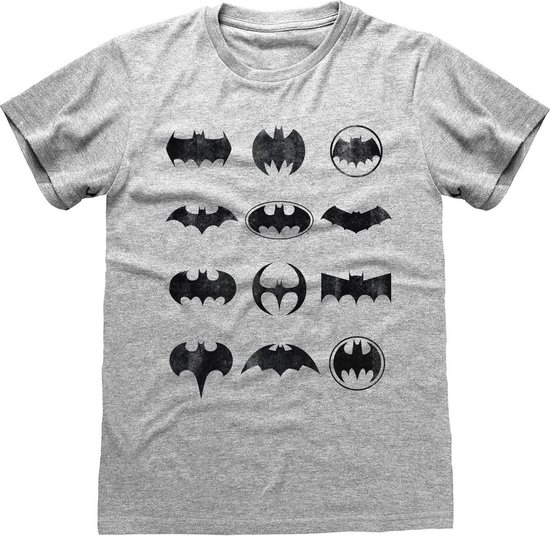 DC Batman - Icons Unisex T-Shirt Grijs
