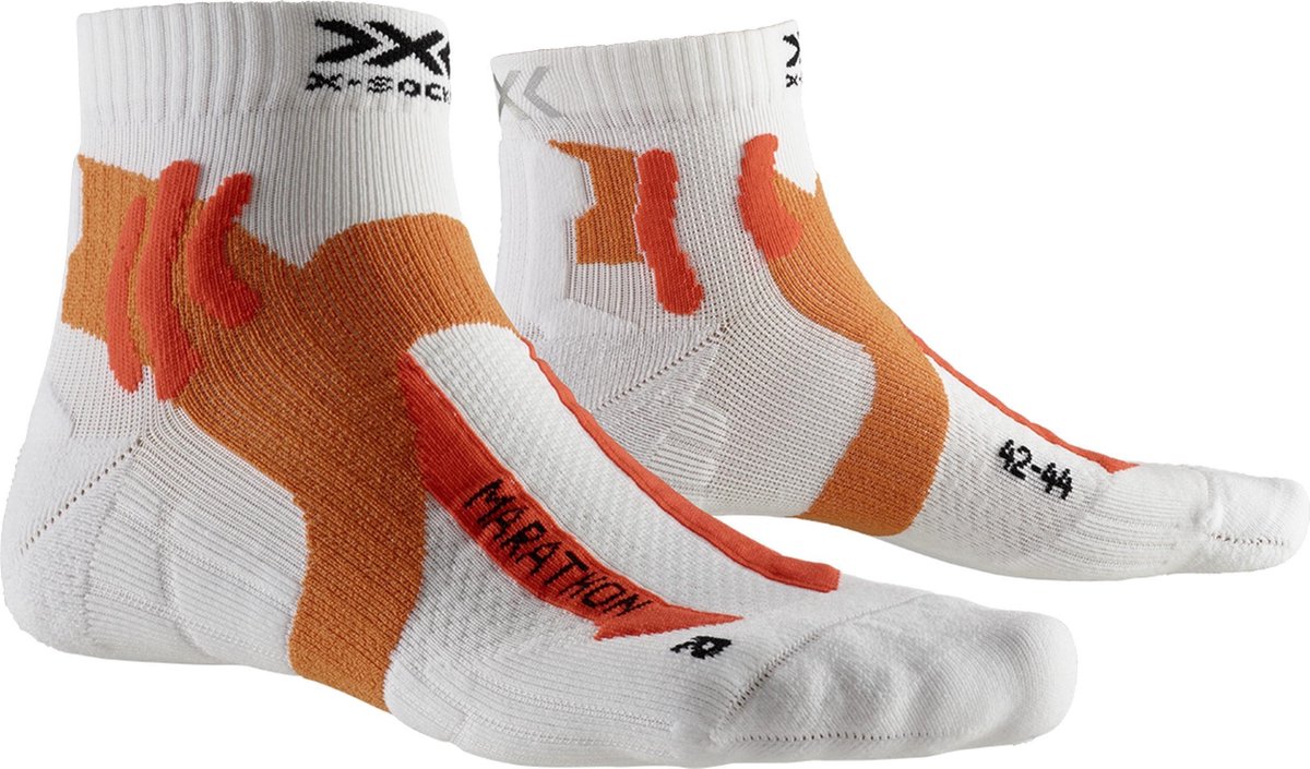 X-socks Hardloopsokken Marathon Nylon Oranje Maat 39/41