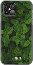 6F hoesje - geschikt voor iPhone 12 - Transparant TPU Case - Jungle Greens #ffffff