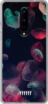 OnePlus 8 Hoesje Transparant TPU Case - Jellyfish Bloom #ffffff