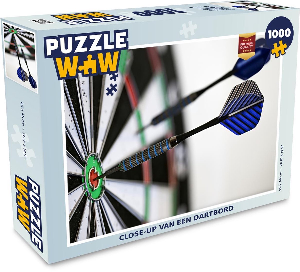 Puzzel 1000 stukjes volwassenen Darten 1000 stukjes - Close-up van een dartbord - PuzzleWow heeft +100000 puzzels