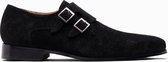 Paulo Bellini Buckle Shoe Ferrara Suede Black