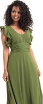 Voodoo Vixen Robe longue -L- Amelia Vert Olive