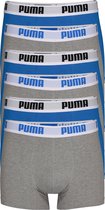 Puma Basic Boxer heren (6-pack) - blauw en grijs -  Maat: M