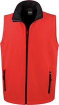 Result Heren Core Printable Softshell Bodywarmer (Rood / Zwart)