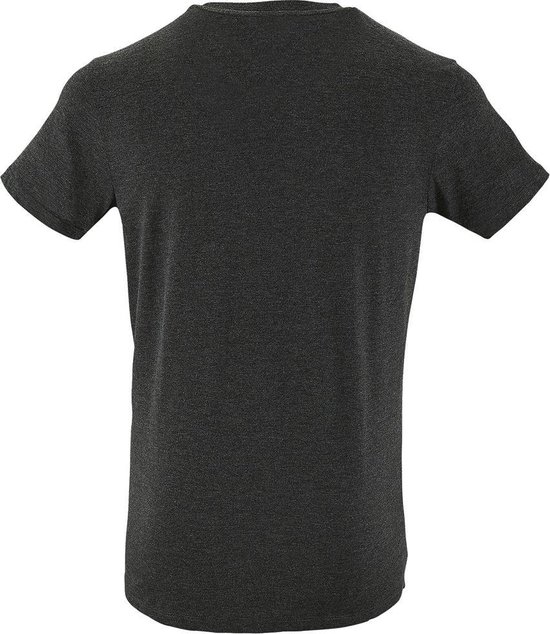SOLS T-shirt à manches courtes Regent Slim Fit pour hommes (Charbon de bois Marl)