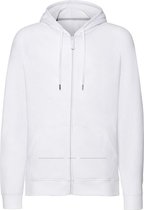 Russell Heren-HD Sweatshirt met kap met rits (Wit)