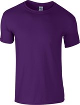 Gildan Heren Korte Mouw Zacht T-Shirt (Paars)