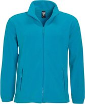 SOLS Heren North Full Zip Outdoor Fleece Jacket (Aqua)