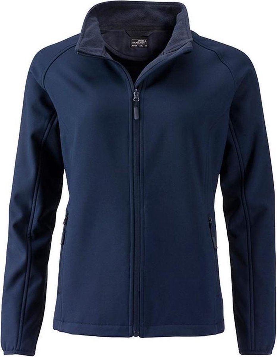 James and Nicholson Dames/dames Promo Softshell Jacket Marine Marineblauw