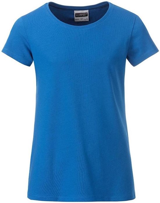 T-shirt Basic Filles James and Nicholson (bleu cobalt)