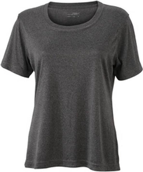 T-shirt actif pour femme / femme James and Nicholson (mélange gris foncé)