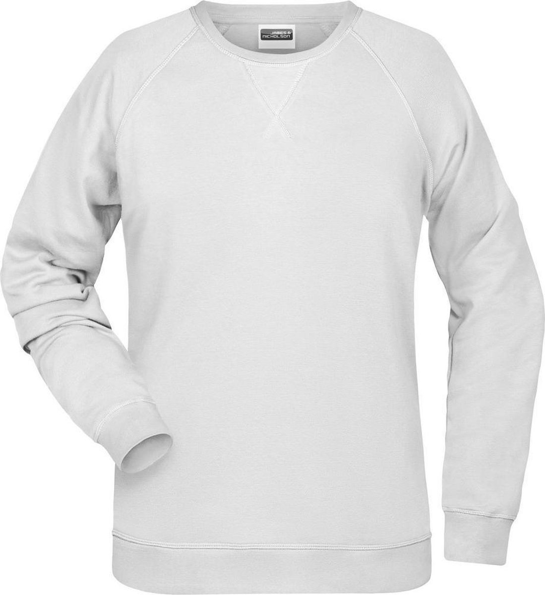 James and Nicholson Dames/dames Raglan Sweatshirt met lange mouwen Wit