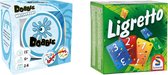 Spellenbundel - Kaartspel - 2 stuks - Dobble Beach Waterproof & Ligretto