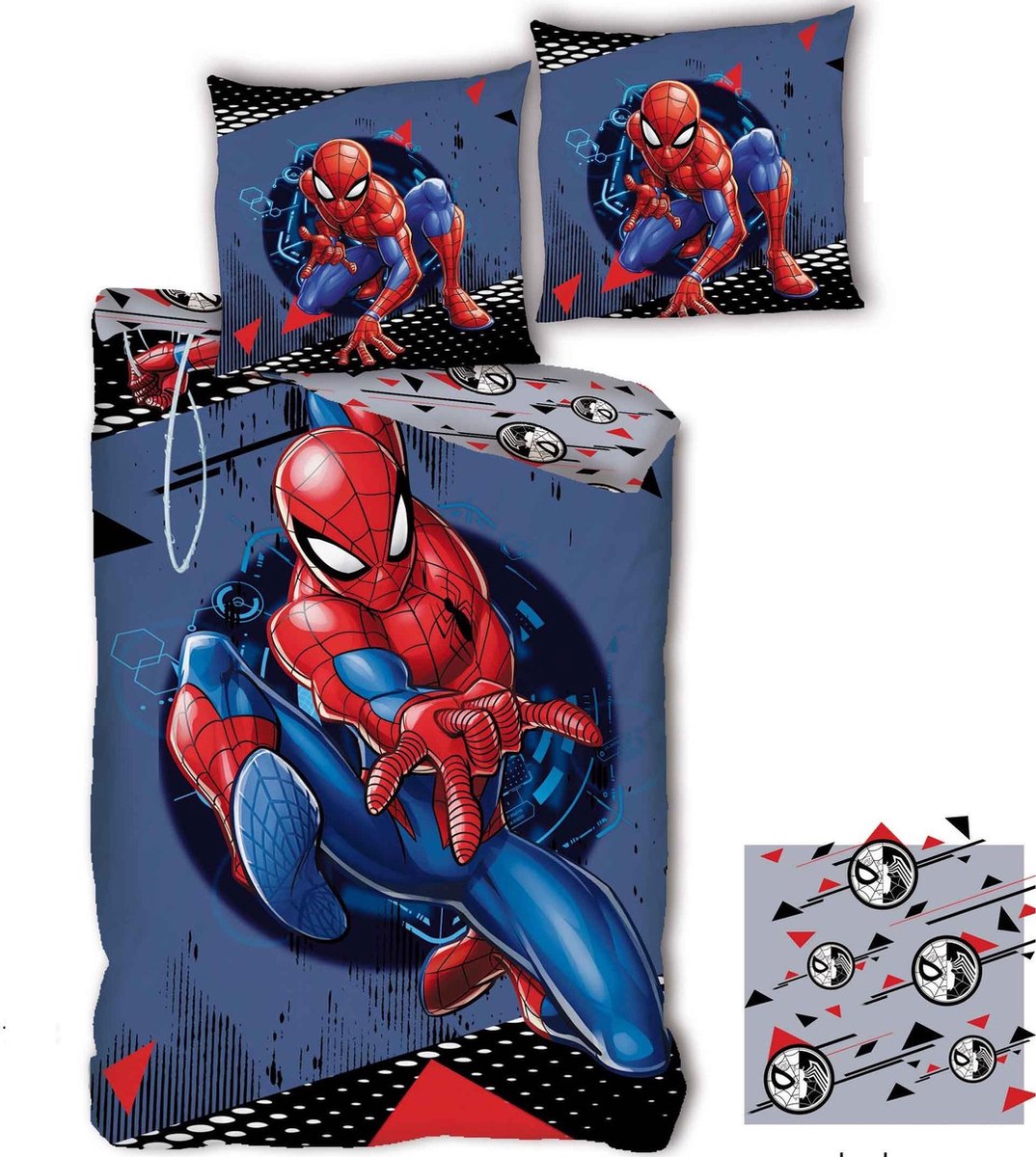SpiderMan Dekbedovertrek Hero - Eenpersoons - 140 x 200 cm - Polyester - Spider-Man