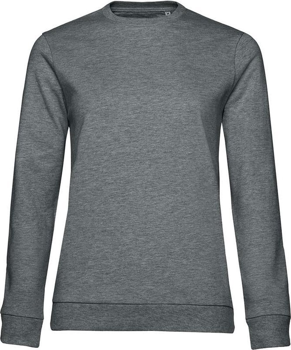 B&C Dames/dames Set-in Sweatshirt Midden-grijze Heide