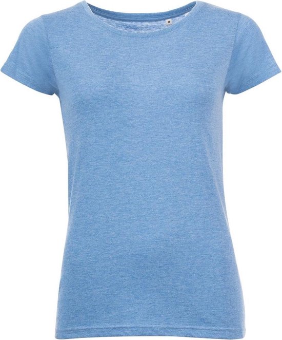 SOLS Dames/dames T-Shirt met Gemengde Korte Mouwen (Heideblauw)