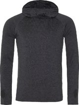 AWDis Gewoon Cool Mens Cowl Neck Long Sleeve Baselayer Top (Zwarte leisteenmelange)