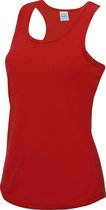 AWDis Just Cool Girlie Fit Sport Dames Vest / Tank Top (Vuurrood)