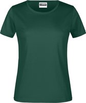 James And Nicholson Dames/dames Ronde Hals Basic T-Shirt (Donkergroen)