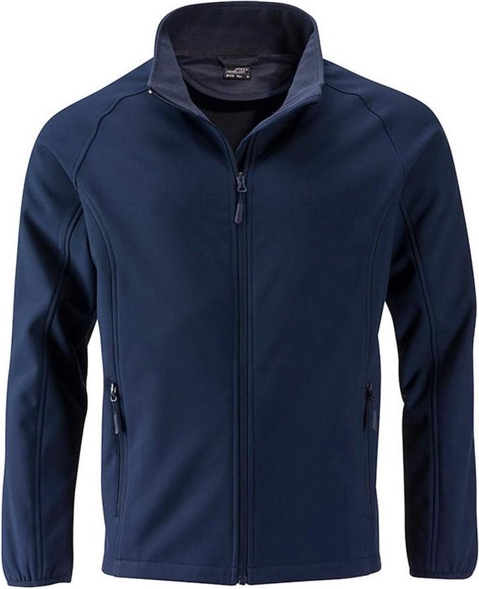 James and Nicholson Heren Promo Softshell-jasje Marine Marineblauw