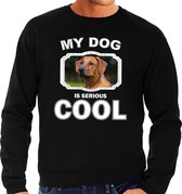 Rhodesische pronkrug  honden trui / sweater my dog is serious cool zwart - heren - Pronkruggen liefhebber cadeau sweaters S