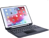 Dux Ducis - Bluetooth Toetsenbord Hoes geschikt voor iPad 10.2 inch (2019 / 2020 / 2021) - QWERTY layout - Touchpad - Sleep/Wake-up functie - Zwart