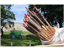 Poster – pijlen van Pijl en Boog Schieten - 150x100cm Foto op Posterpapier