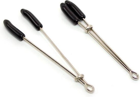 FETISH ADDICT - Nipple Clamps Metal Black/silver