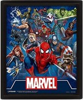 Marvel - Icône Cinématique Affiche lenticulaire 3D 28,7 x 23,5cm