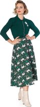 Dancing Days Cardigan -L- FOOT PRINT Groen