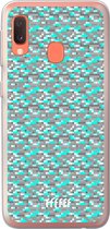 Samsung Galaxy A20e Hoesje Transparant TPU Case - Minecraft - Diamonds! #ffffff