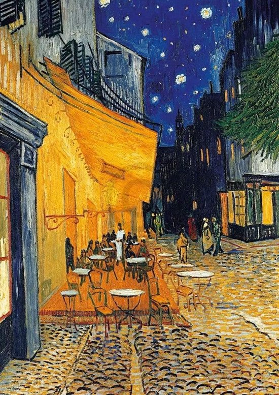 Kunstdruk Vincent Van Gogh - Café-Terrasse am Abend 21x29,7cm