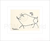 Pablo Picasso - Le petit cochon Kunstdruk 60x50cm